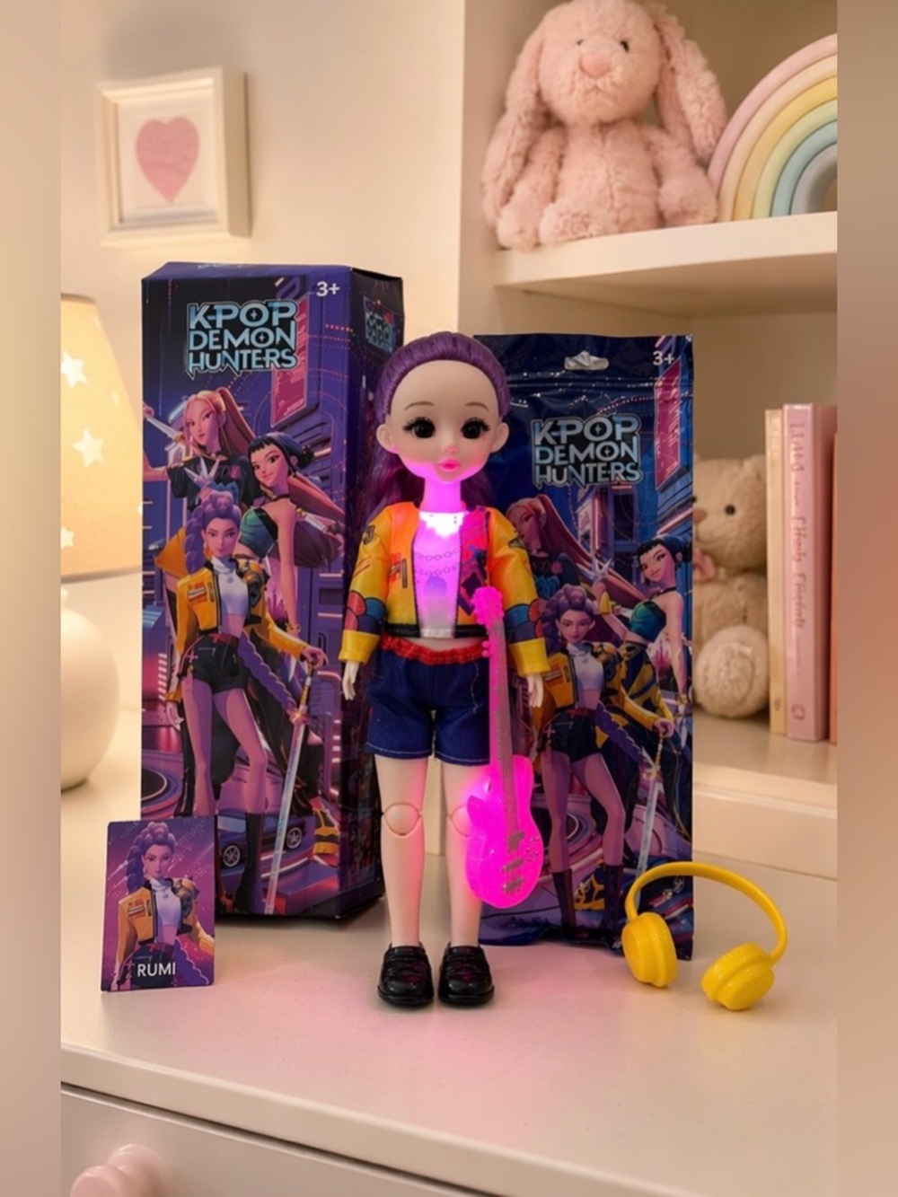 KPOP Demon Hunters Rumi Singing Doll | Opened Complete w/ Accessories